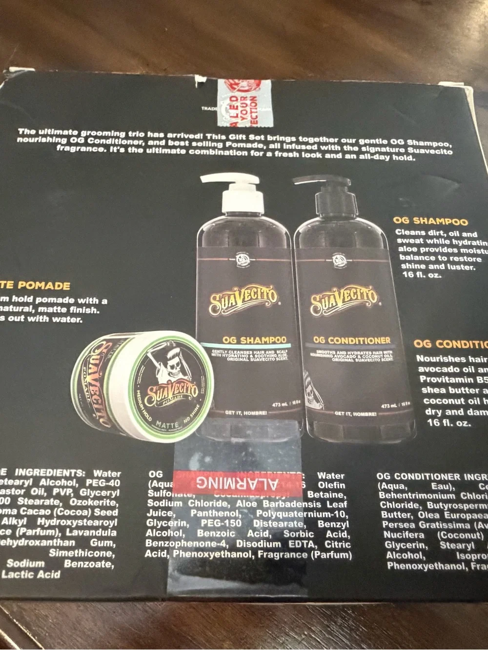 Suavecito gift set suavecito pomade pomade shampoo & conditioner brand new